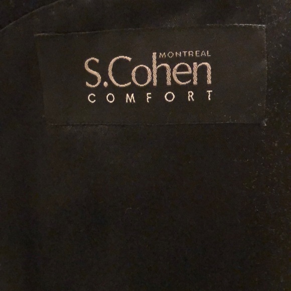 COPY - Men’s S Cohen XL black wool dress coat - Picture 5 of 7